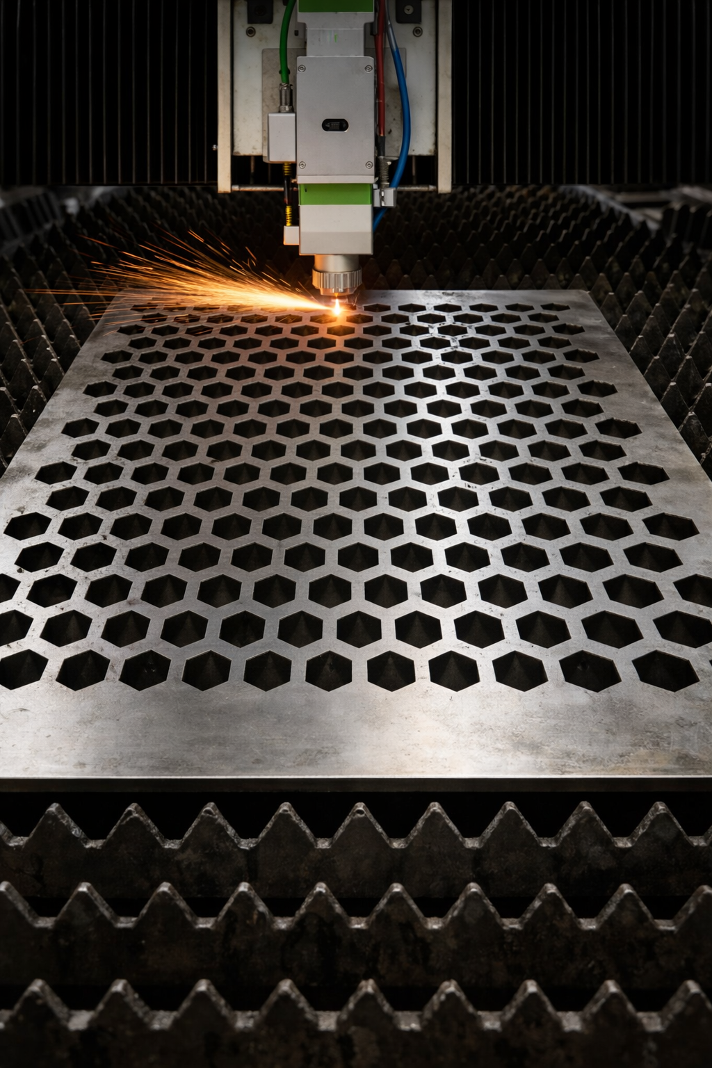 Corte láser CNC en acero al carbón A36